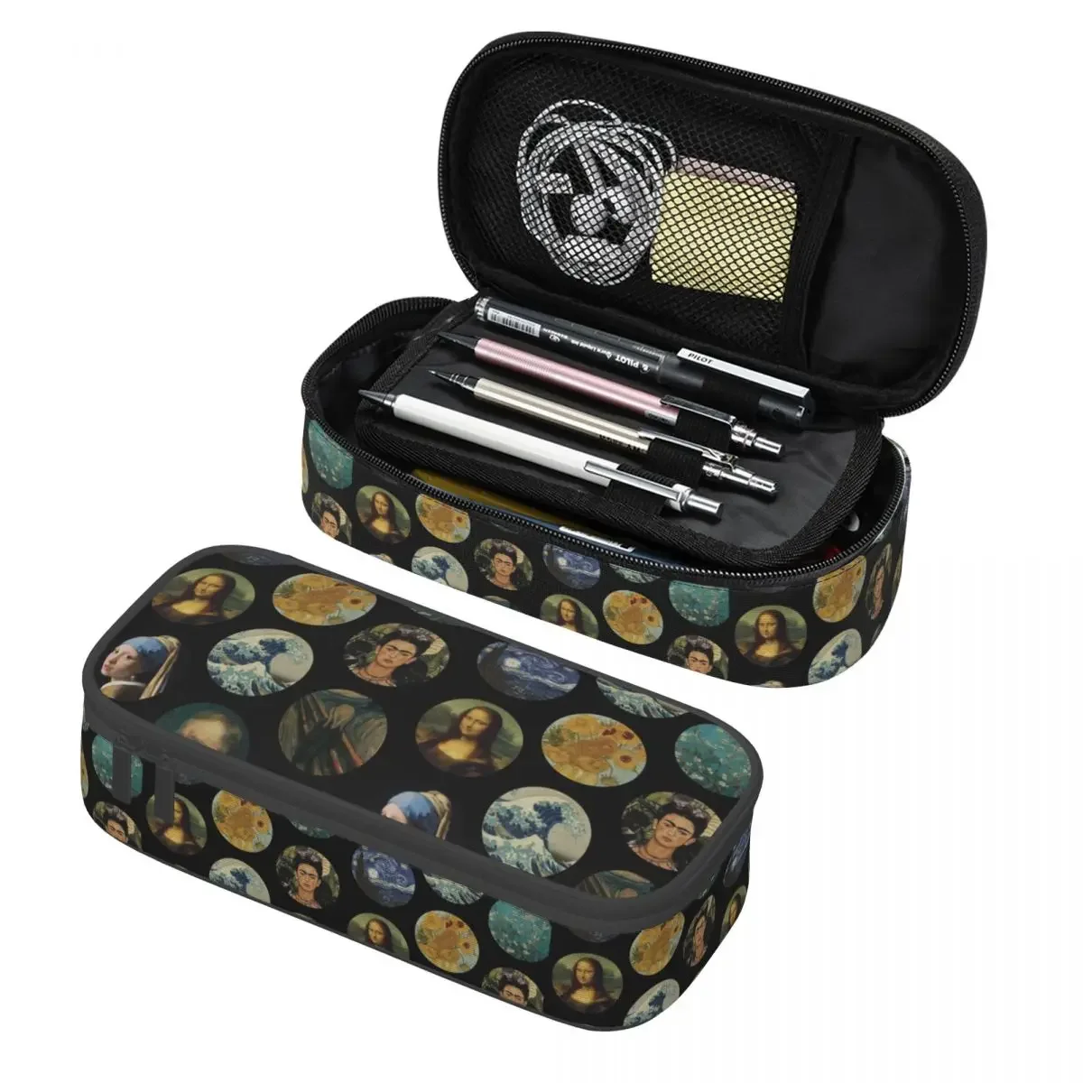 

Милые пеналы Винсента Ван Гога на заказ для девочек и мальчиков, большая емкость, художественная живопись, пенал, школьные принадлежности