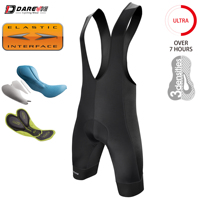 DAREVIE Cycling Bib Shorts Men Gel Pad 6H Ride Men's Cycling Shorts Pro Team Italy Pad Men Cycling Shorts 7 CM Leg Gripper MTB