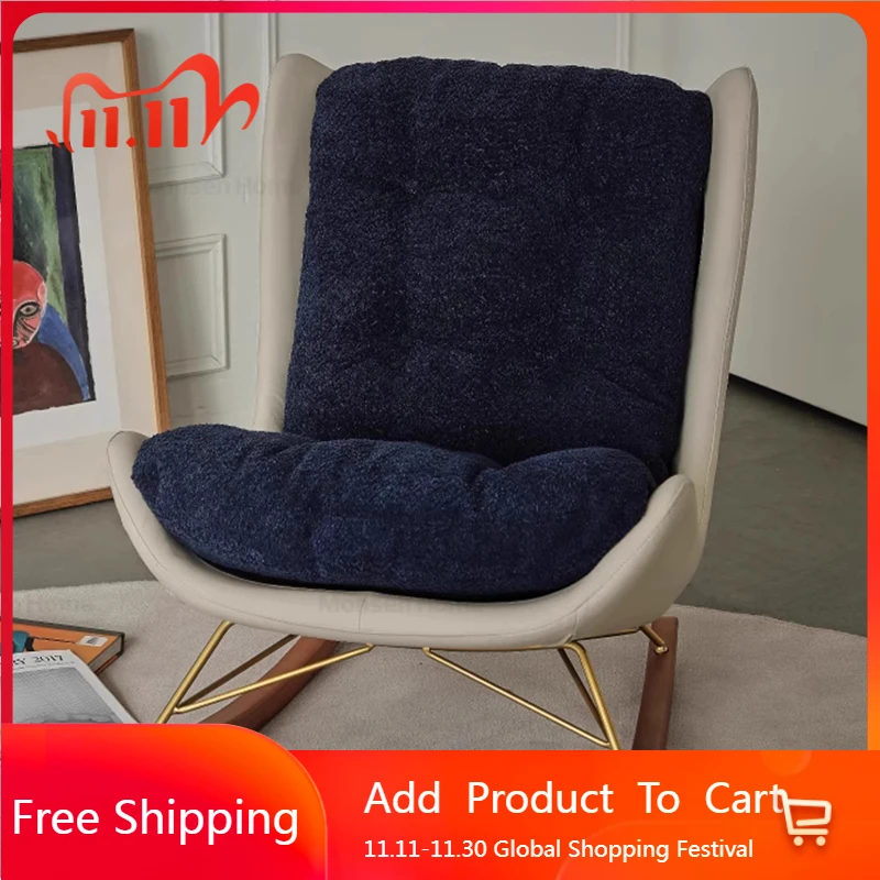 

Relax Rocking Living Room Chairs Lounge Mobile Bedroom Luxury Reading Chairs Comfortable Designer Fauteuil Salon Home Furniture