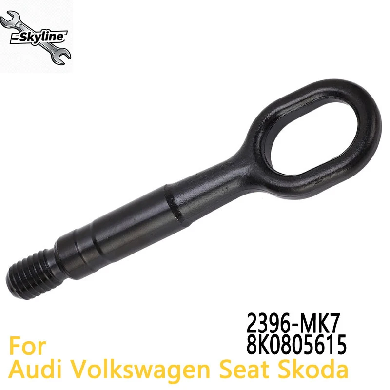 Towing Eye Hook Hitch Car Trailer Forged Steel Towing Bars Tow Hook for A1 A3 A4 A5 A6 A7 TT TTS Q5 RS4 RS5 RS6 8K0805615