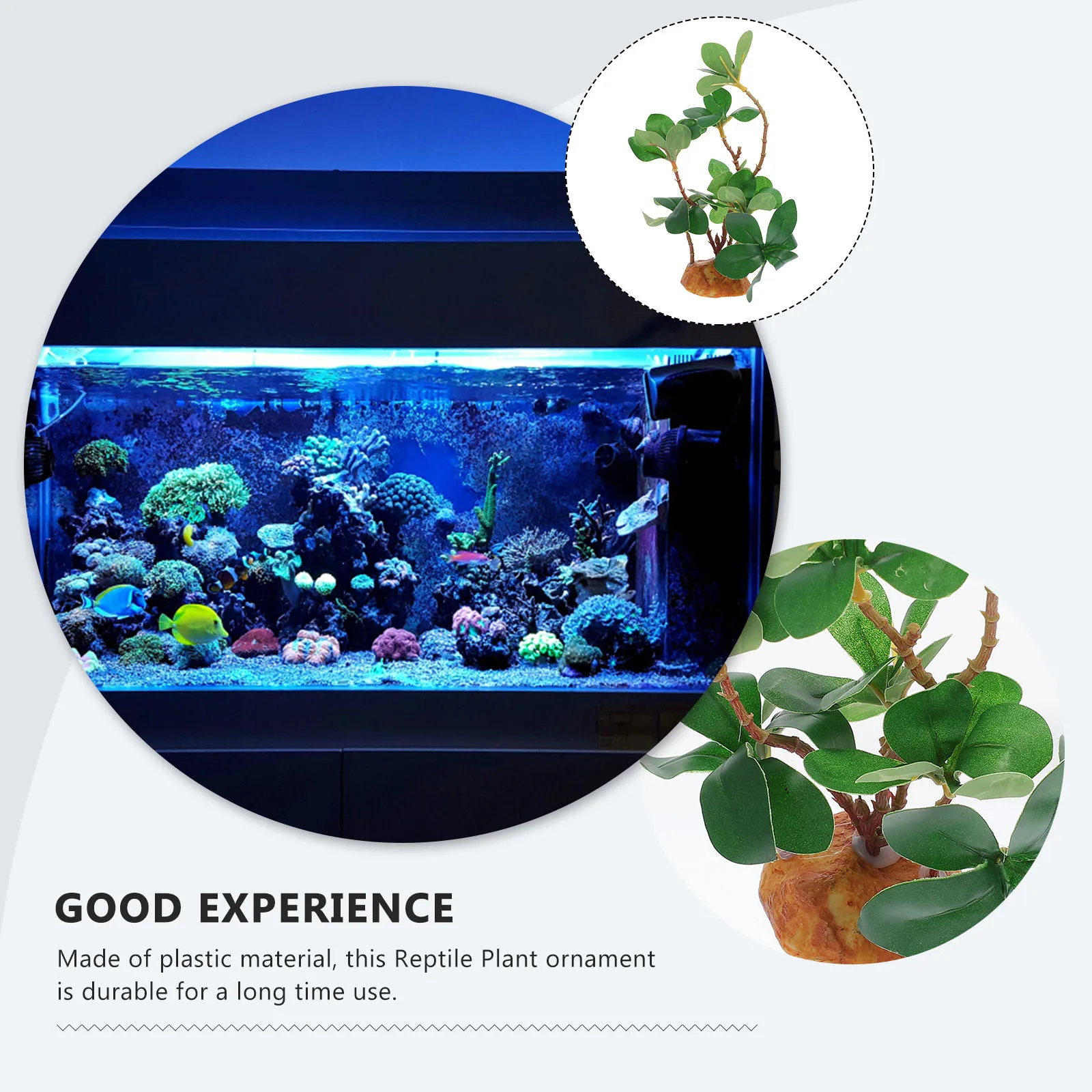 

Artificial Plant Fake Green Grass Ornament Turtle Decor Aquarium Landscape Simulation Plant For Terrarium Lizard