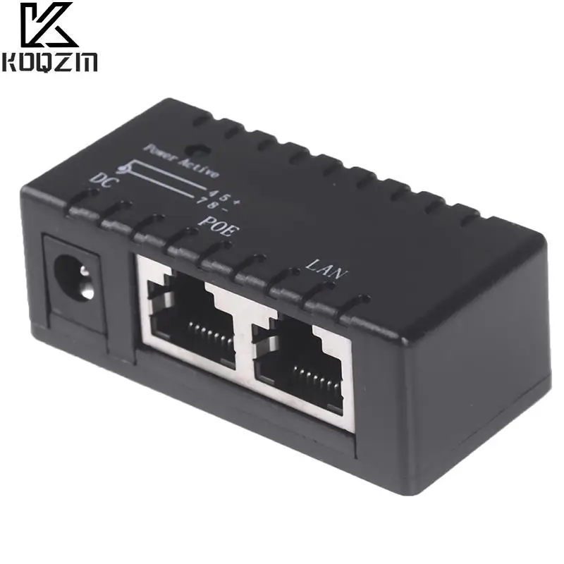 10/100/1000Mbps 12-52V Gigabit Power Over Ethernet Passive PoE Injector Splitter For IP Camera POE Adapter Module Accessories