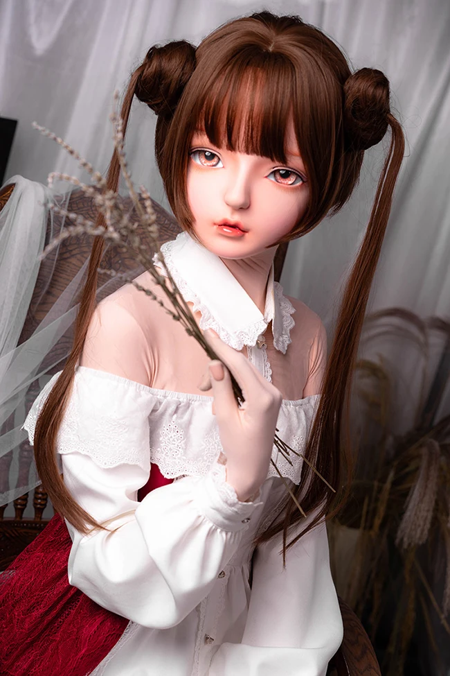 (KIG421) femme/fille demi-tête Kigurumi BJD yeux Crossdress Cosplay japonais Anime rôle Lolita masque crosscommode poupée