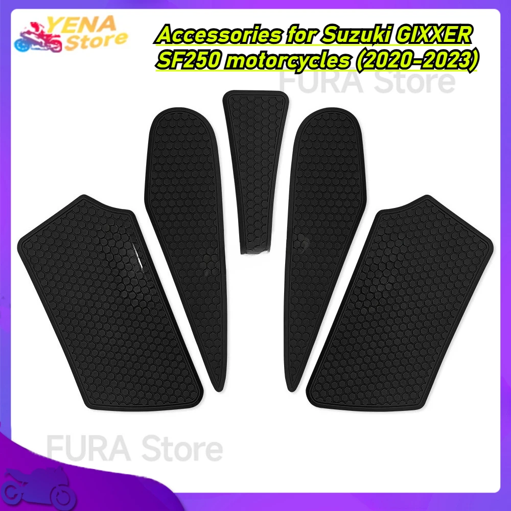 

Adhesive accessories for Suzuki GIXXER SF250 motorcycles (2020-2023) - Resin epoxy protective stickers - Anti-scratch stickers