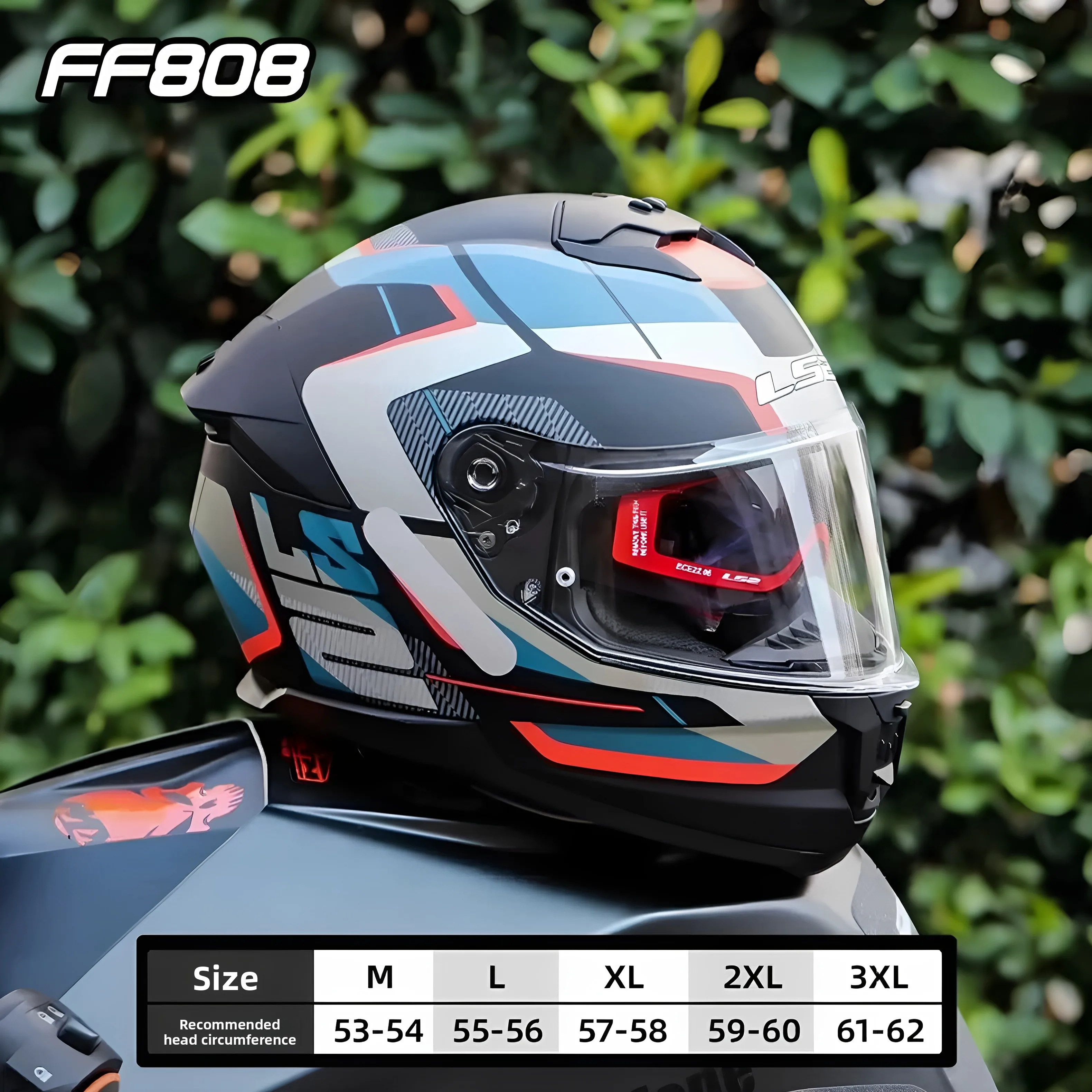 

Original LS2 STREAM 2 Motorcycle Helmet Ls2 FF808 Full Face Helmets Kaciga Casco Moto Capacete with Fog-free System Шлем