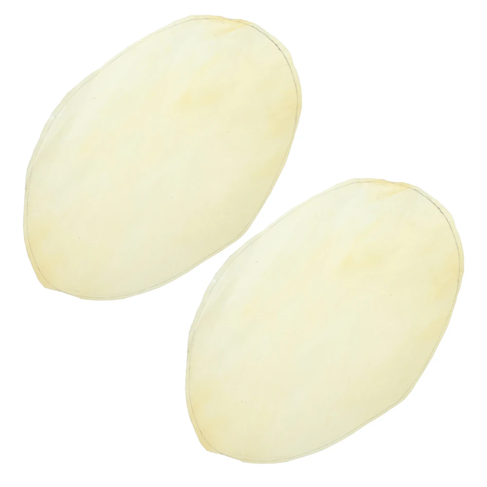 

2pcs Durable Goatskin Heads For Percussion Parts Lightweight Round Covers For African Drum Tambourine Skin Hand
