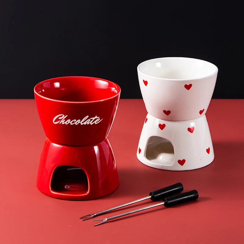 Ceramic Heating Stove Home Kitchen Creative Diy Chocolate Stove Bowl Stove Separated Alcohol Stove