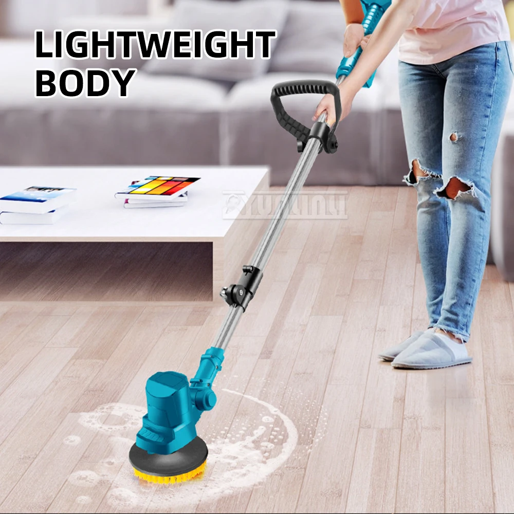 قابل للسحب فرشاة كنس كهربائية الحمام ساحة تنظيف فرشاة تلميع حديقة المنزل Produtos De Limpeza Para Casa