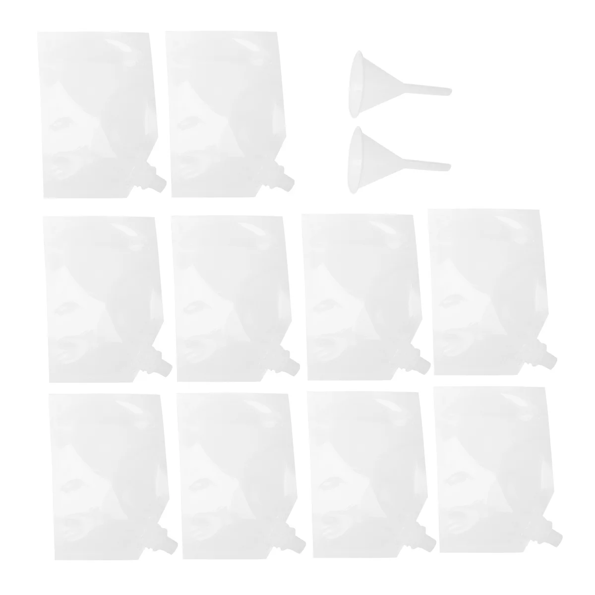 

10 Pcs Concealable Plastic Flasks Reusable Liquor Pouch Bag Pouch Non Carbonated Beverages Foldable