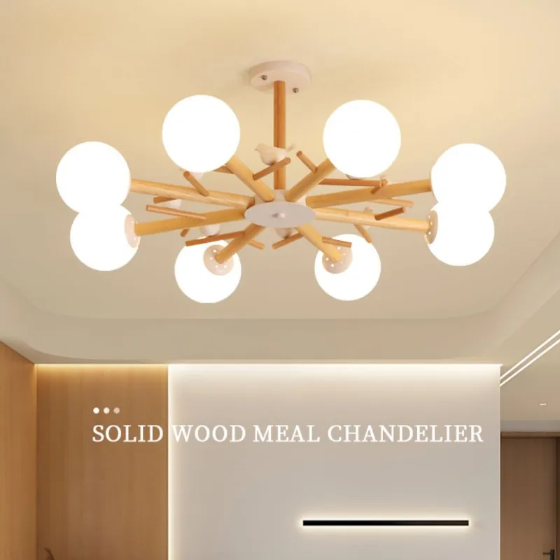 

Nordic Chandeliers For Living room Bedroom Kitchen Glass Led Chandelier Lighting Bird deco Lamp Modern lustres de plafond