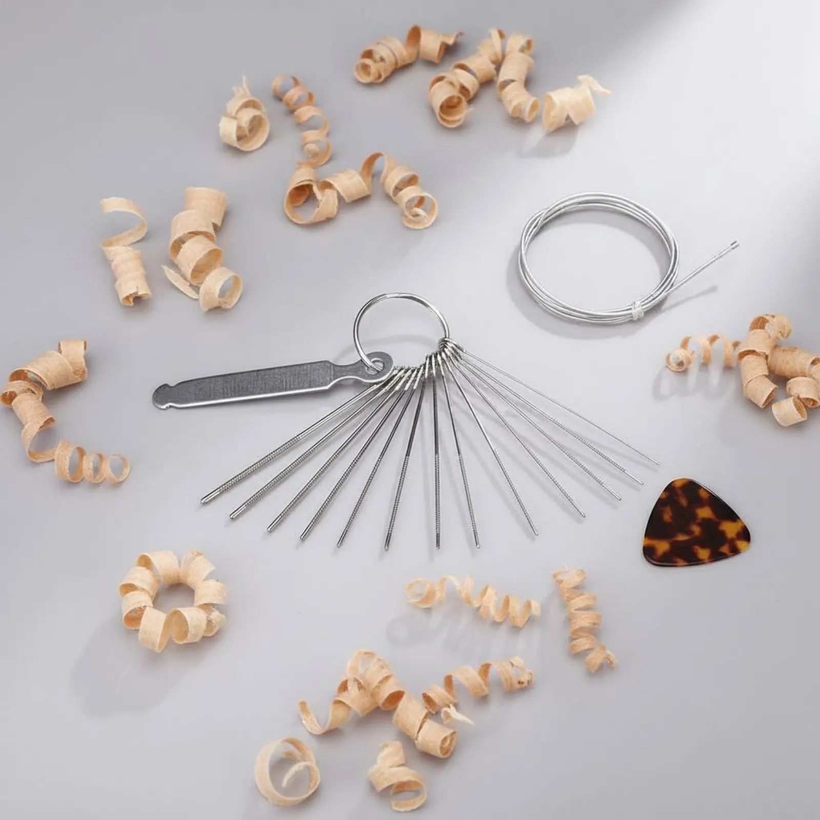 

Набор напильников для гитарных нутов: точная обработка, универсальный, включает шлифовальный блок для лютейеров и мастерских.