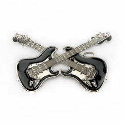 WesBuck Brand Music Guitar Belt Buckle Handmade Homemade Belt Accessories Waistband DIY Western Cowboy Rock Style