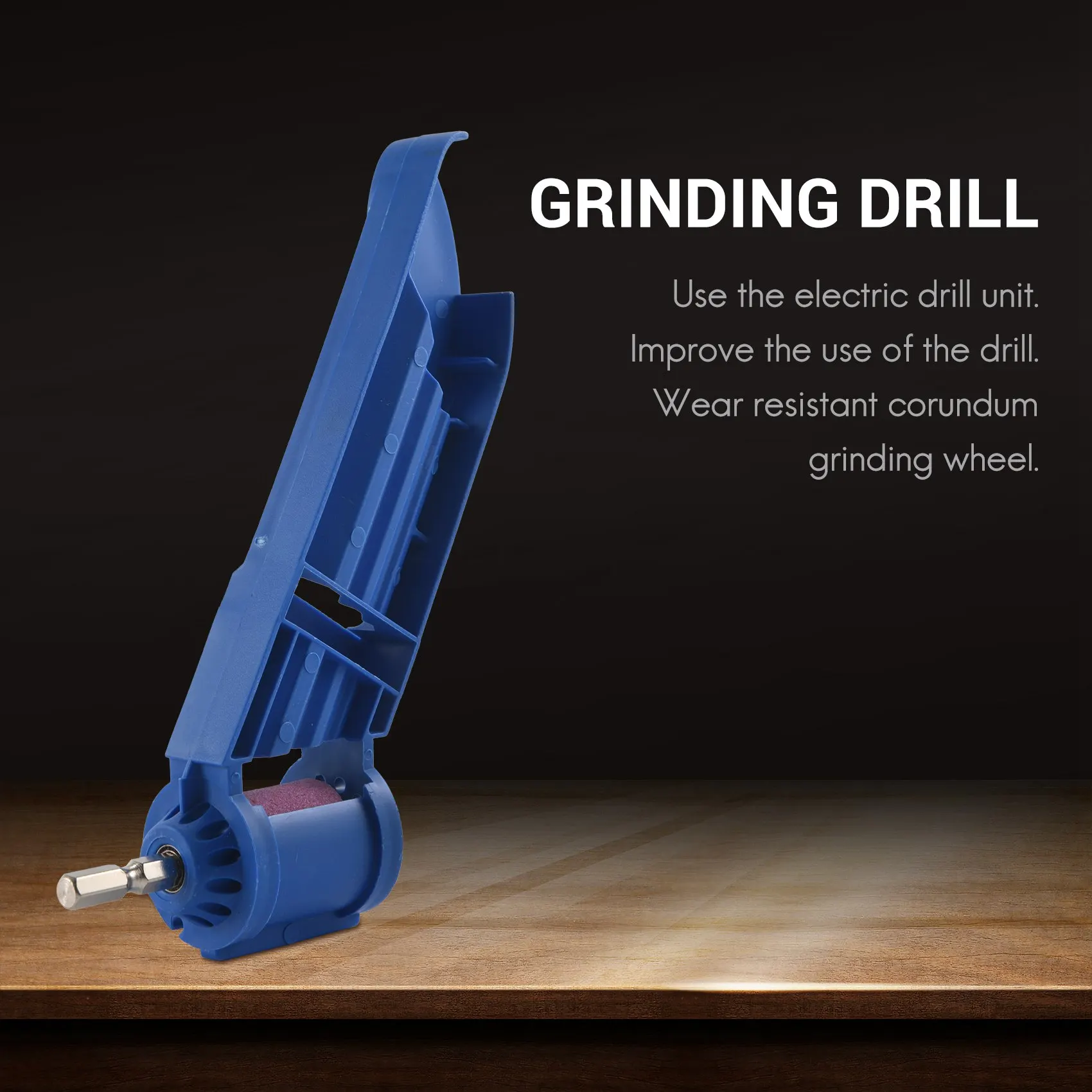 AEE4-2-12.5Mm Drill Bit Sharpener Portable Corundum Grinding Wheel Tool Corundum Resisting Drill Polishing Grinder Wheel Tool