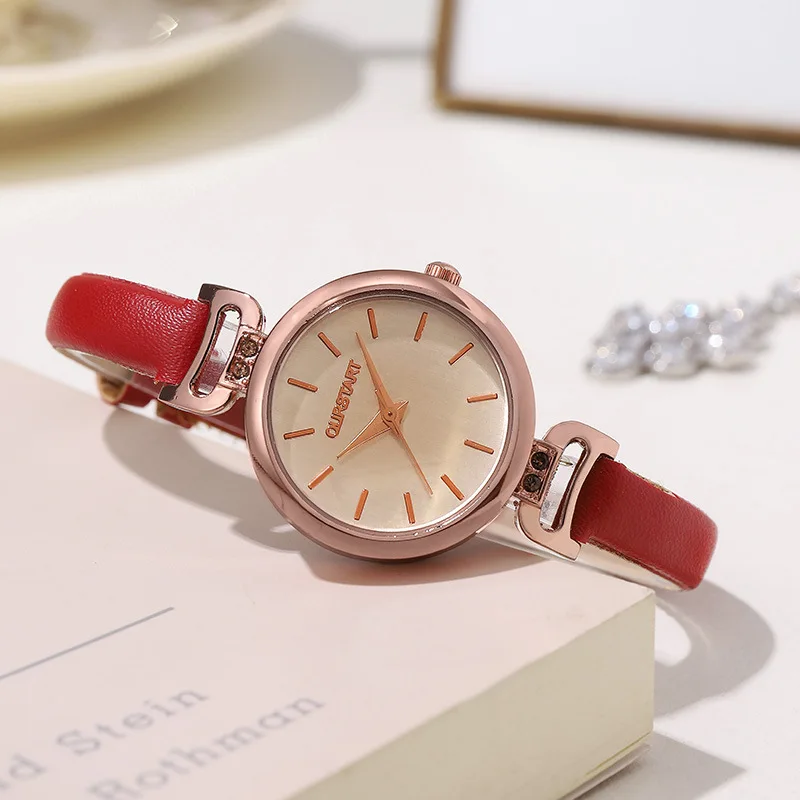 Women's Quartz Watch Korean Style Niche High End Female Simple Elegant Student Ladies Casual Daily Wear Wristwatch Girl Gifts