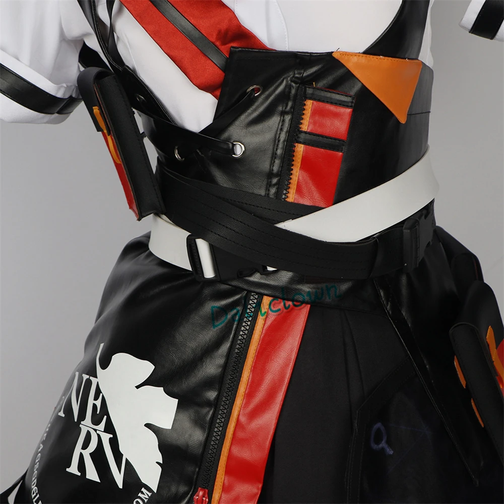 Asuka Cosplay Honkai Impact 3rd Asuka Langleyne Soryuue Game Suit Leather Skirt Outfit Wig Halloween Christmas Costume Women