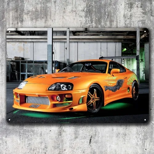 The Fast and Furious Movie Metal Poster - Tin Sign 20x30cm-aluminum