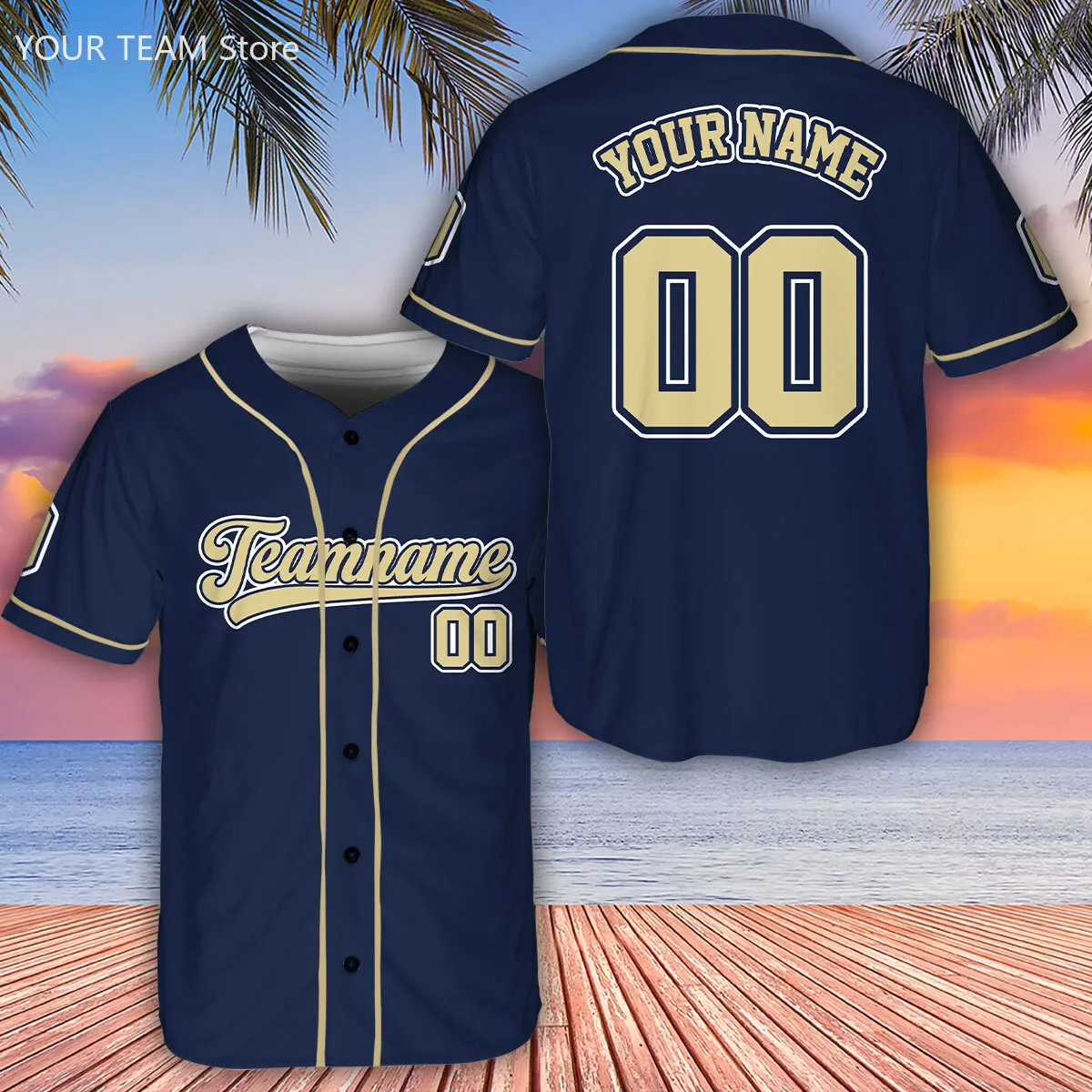 Personalized Stitching Baseball Jersey Custom Name And Number Family Matching Fan Jersey Men Women Team Uniform for Game Day