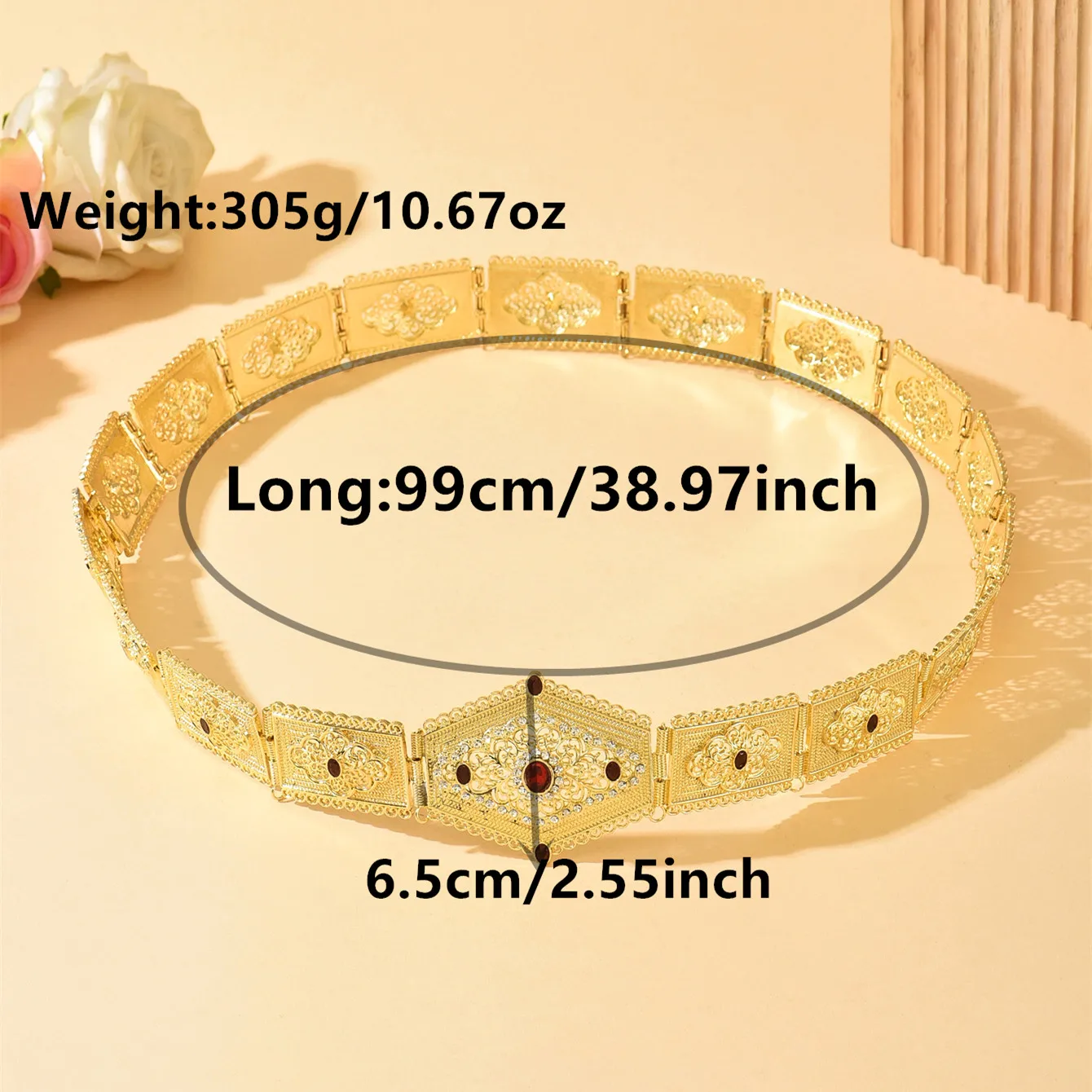 حزام زفاف مطلي بالذهب معدن ذهبي سلسلة جسم نسائية نمط المحكمة منحوتة فستان الزفاف سلسلة الخصر مجوهرات