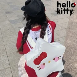 Sanrio Hello Kitty Backpack Anime Women Student School Bags Cartoon High Capacity Travel Rucksack Shoulder Bag for Teenage Gift