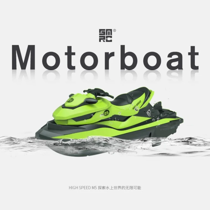 2.4G High Speed Remote Control Jet Ski Waterproof RC Doll LM13 Boat Low Battery Alarm Electric Water Sports Toy Gift For Kids