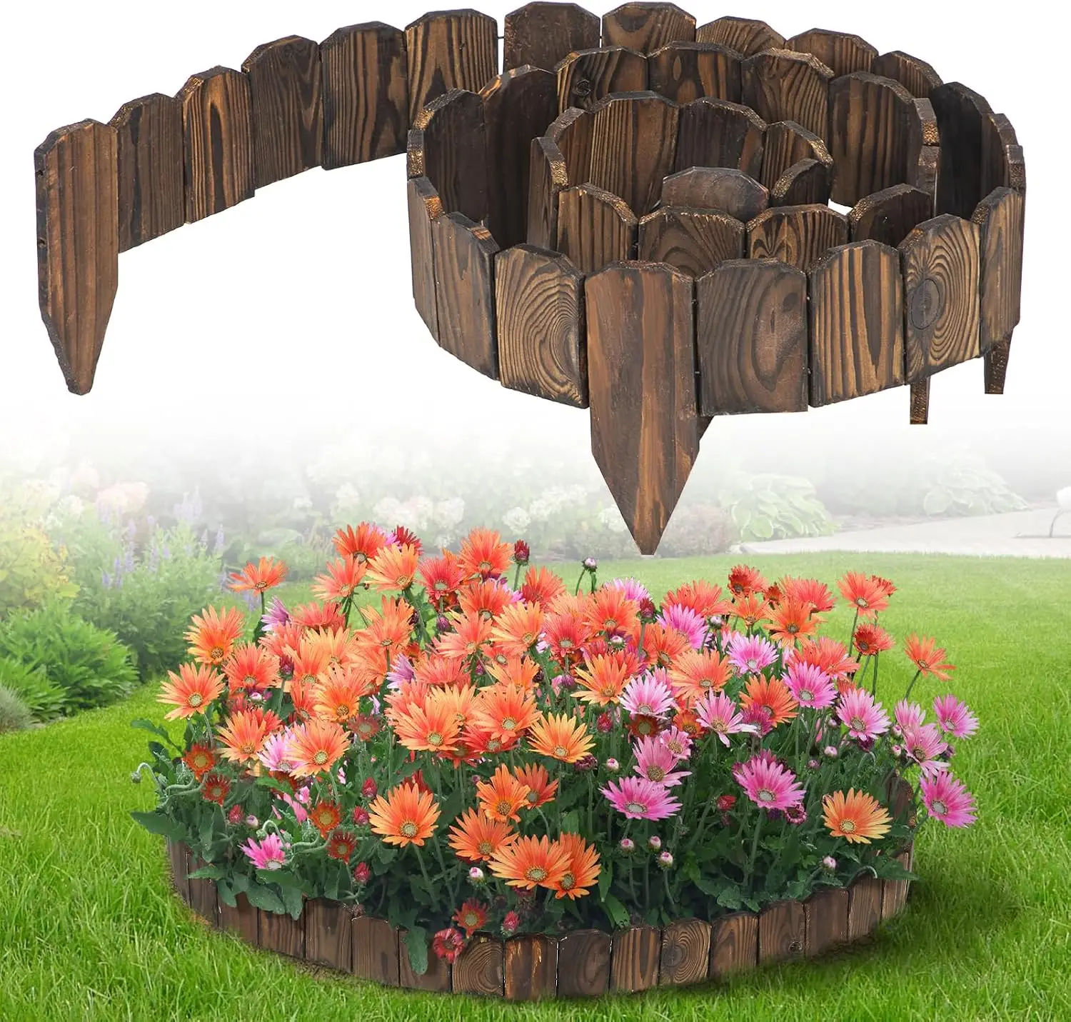 Low Profile Landscape Edging For Garden Flower Bed Tree Border Yard Path Fence