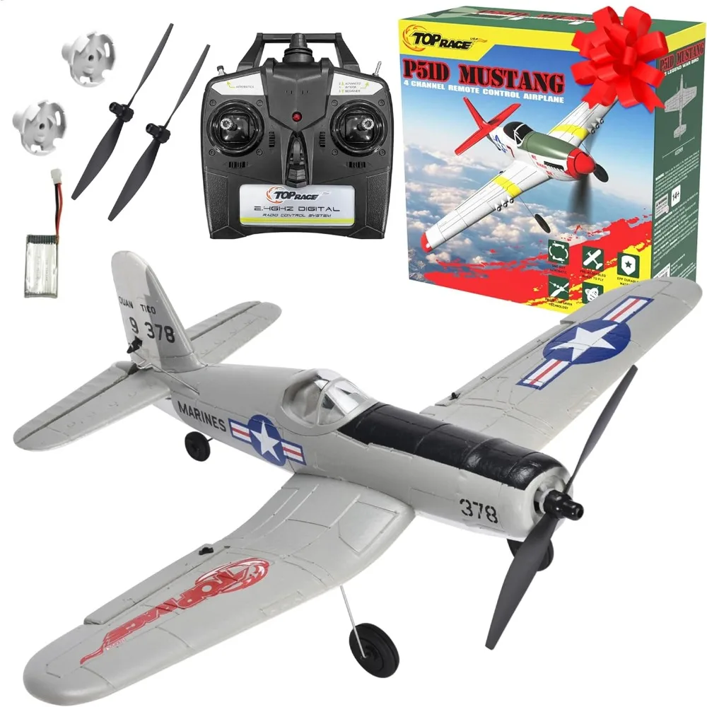 Advanced 4-Channel RC Airplane for Adults - Ready to Fly with Foam Construction