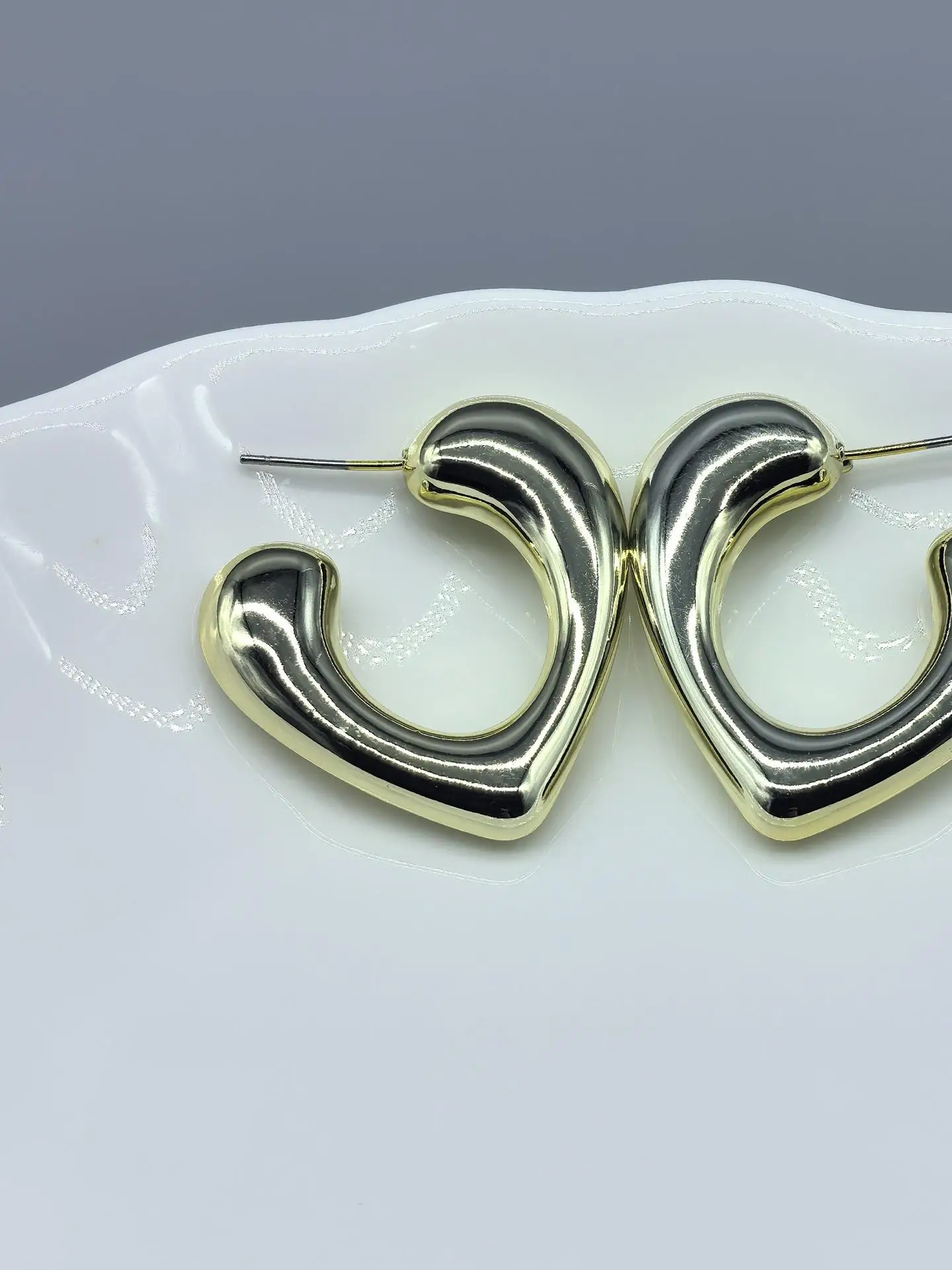 

Модные женские серьги Personali, простой дизайн, ювелирные изделия из сплава, серебра, позолоченные, модный аккор