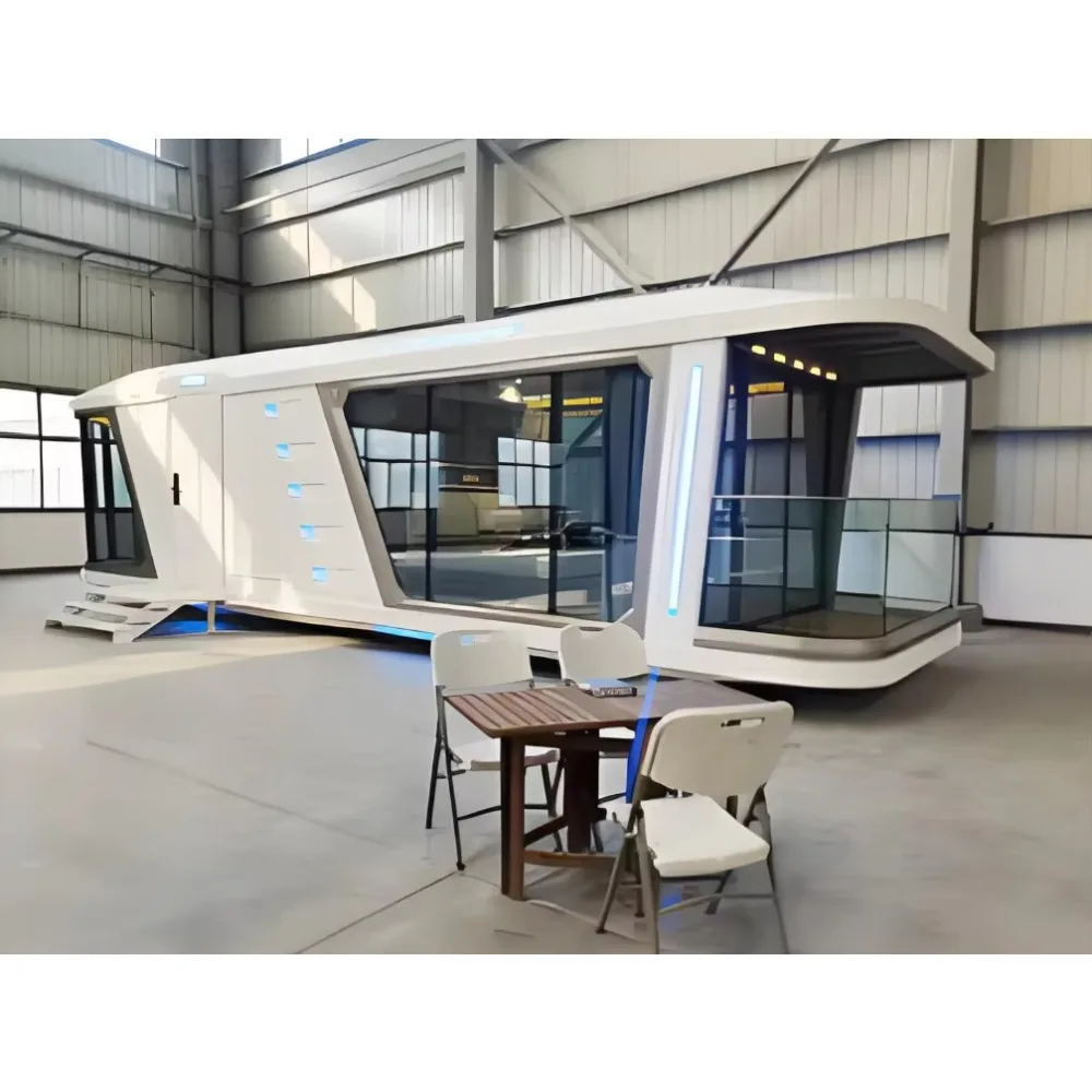 Luxury 20FT Prefab Modular Container House Apple Cabin Tiny Home 2 Bedroom Expandable Capsule Villa Prefabricated Mobile House