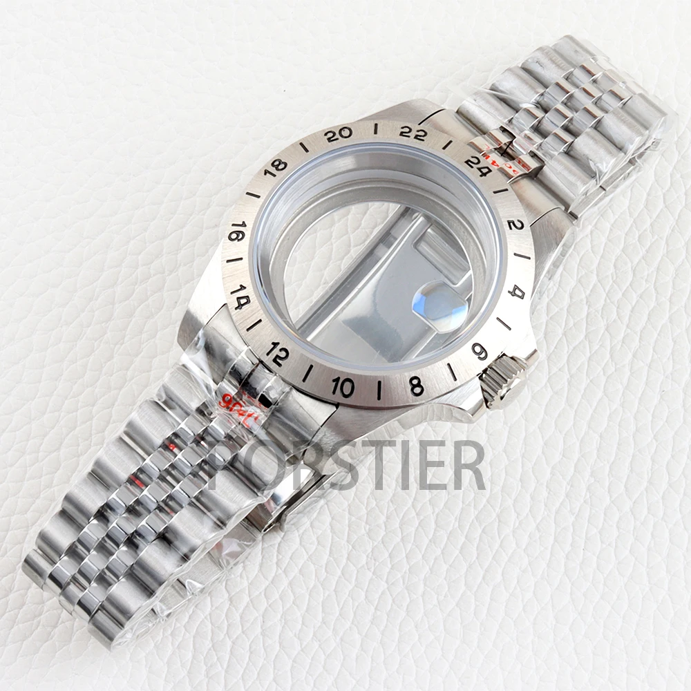 NH35 Watch Case 39mm Waterproof for Seiko NH34 NH35 NH36 NH38 Movement Explorer 28.5mm Dial Oyster/Jubilee Strap Stainless Steel