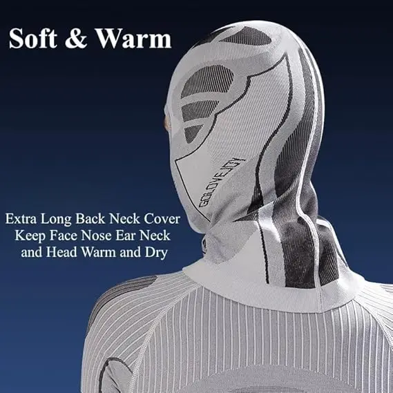 Men Women Cold-Proof Thermal Scarf Winter Ski Hat Balaclava Full Face Mask Ski Cycling Hunting Head Neck Cover Helmet Liner Cap