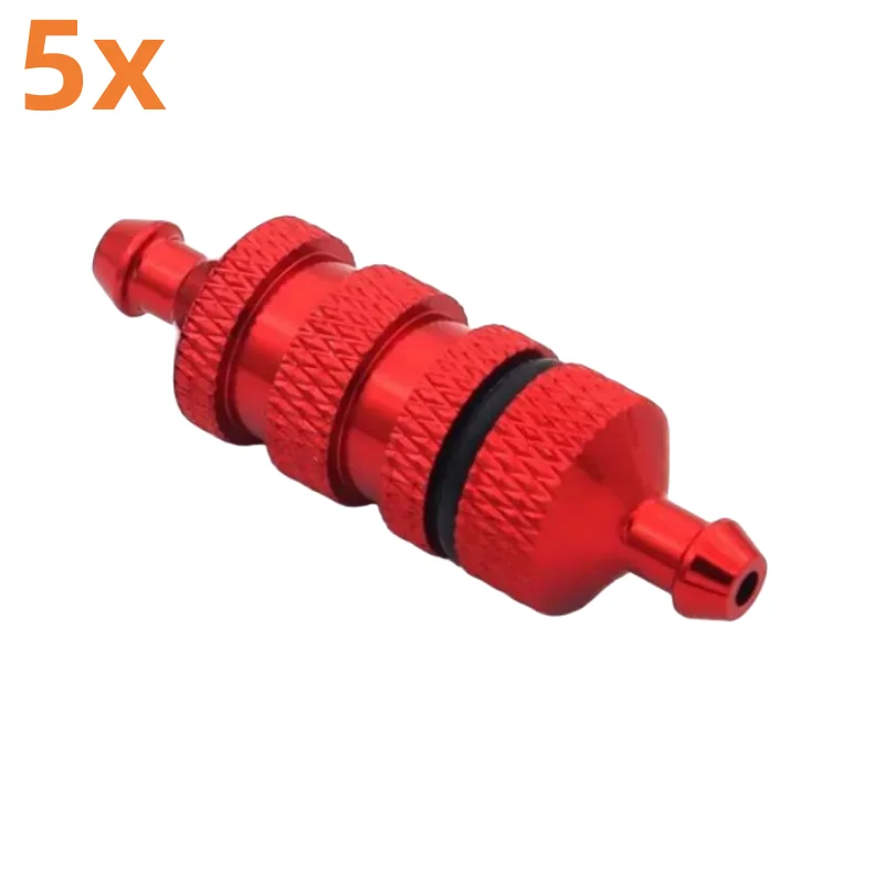 5Pcs/Lot HSP Aluminum Fuel Filter Nitro Engine Parts 80118 Fuel Tank Spare Part For 1/8 RC Model Car