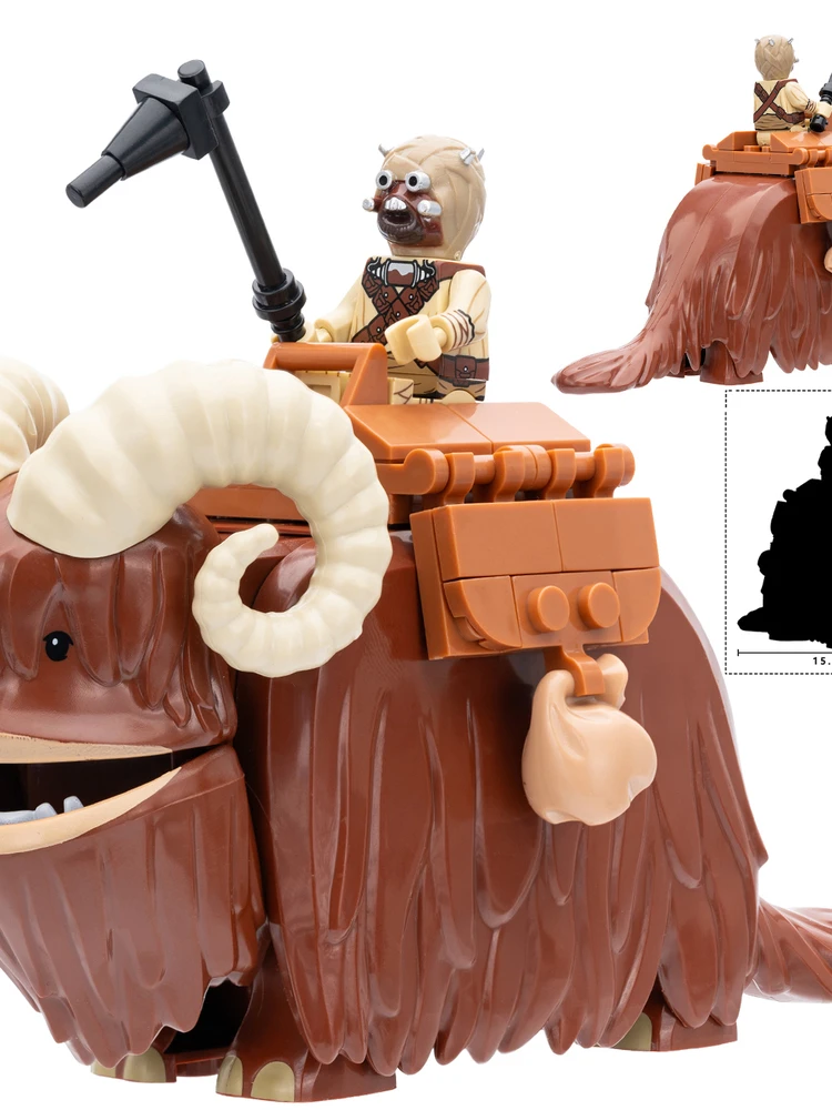 

Third-Party Mandalorian Banshee Beast Assembly Toy Brick Figure Playset Compatible with LK0003