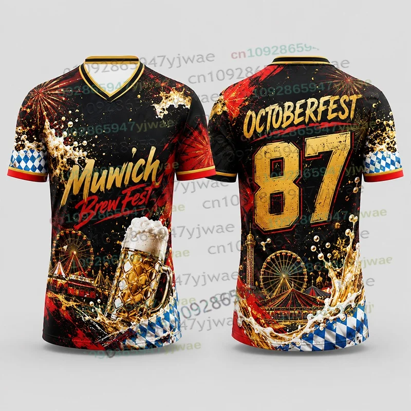2026 Lustiges Oktoberfest-Shirt Bierfest-T-Shirt Deutsches München-Festival Streetwear Sport Freizeit T-Shirt Damen Herren T-Shirt Kleidung – Detail 5