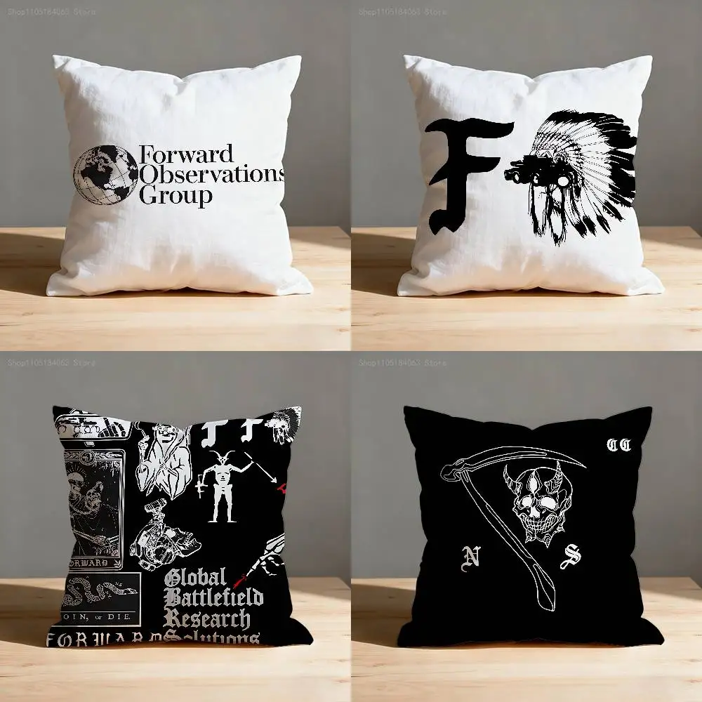 

F-Forward O-Observations Group Pillow Case For Sofa Decor Car Office Room Printing Cushion Cover Decorations and Protector