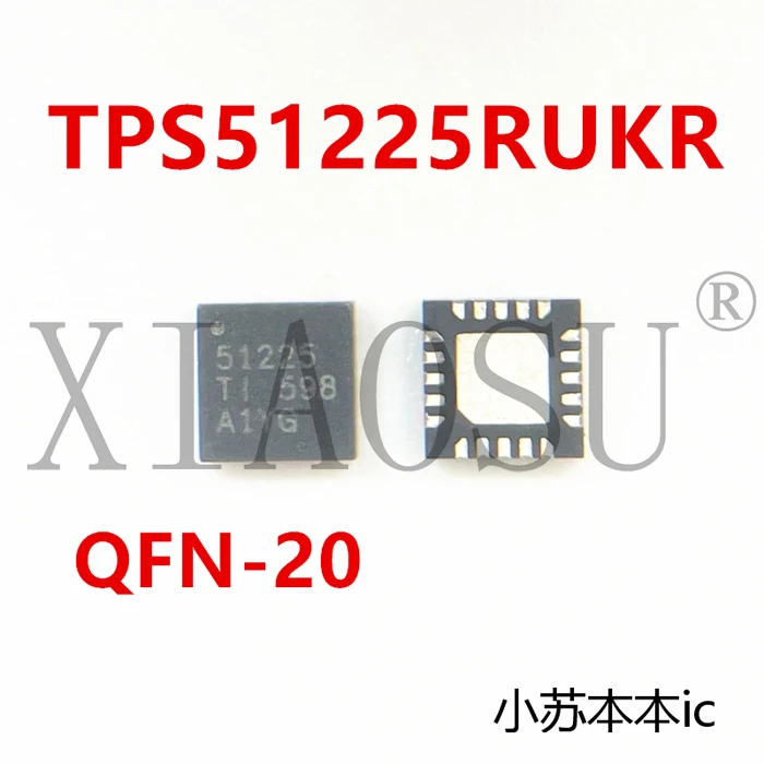 (2-5pcs) 100% Original New TPS51225RUKR TPS51225RUKT 51225 TPS51225 QFN-20 Chipset