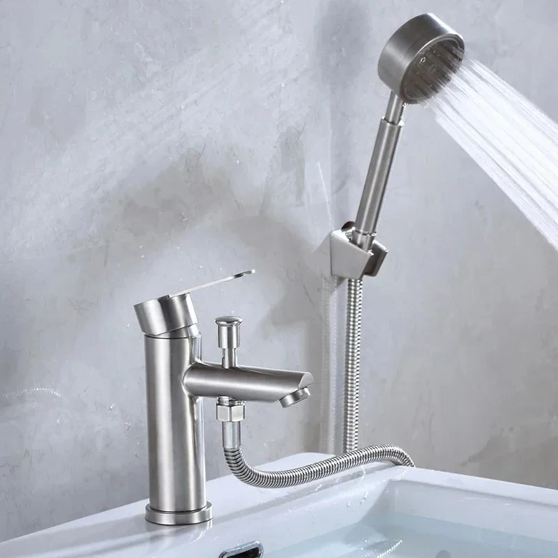 

Stainless Steel Multifunctional Shower Mixer Faucet - Deck Mounted Household Sink Tap with Hot and Cold Water for Washbasin