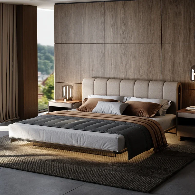 Modern Light Luxury Bed Designer European High Quality Double Design Bedroom Bed Fashion Unusual Adult Muebles Home Furniture