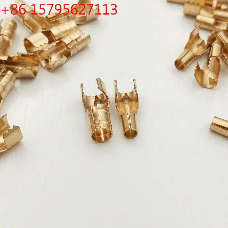 Waste Oil Burner Igniter Accessories High Voltage Wire Copper Connector for High Prressure Pulse Transformer Ceramic Electrode