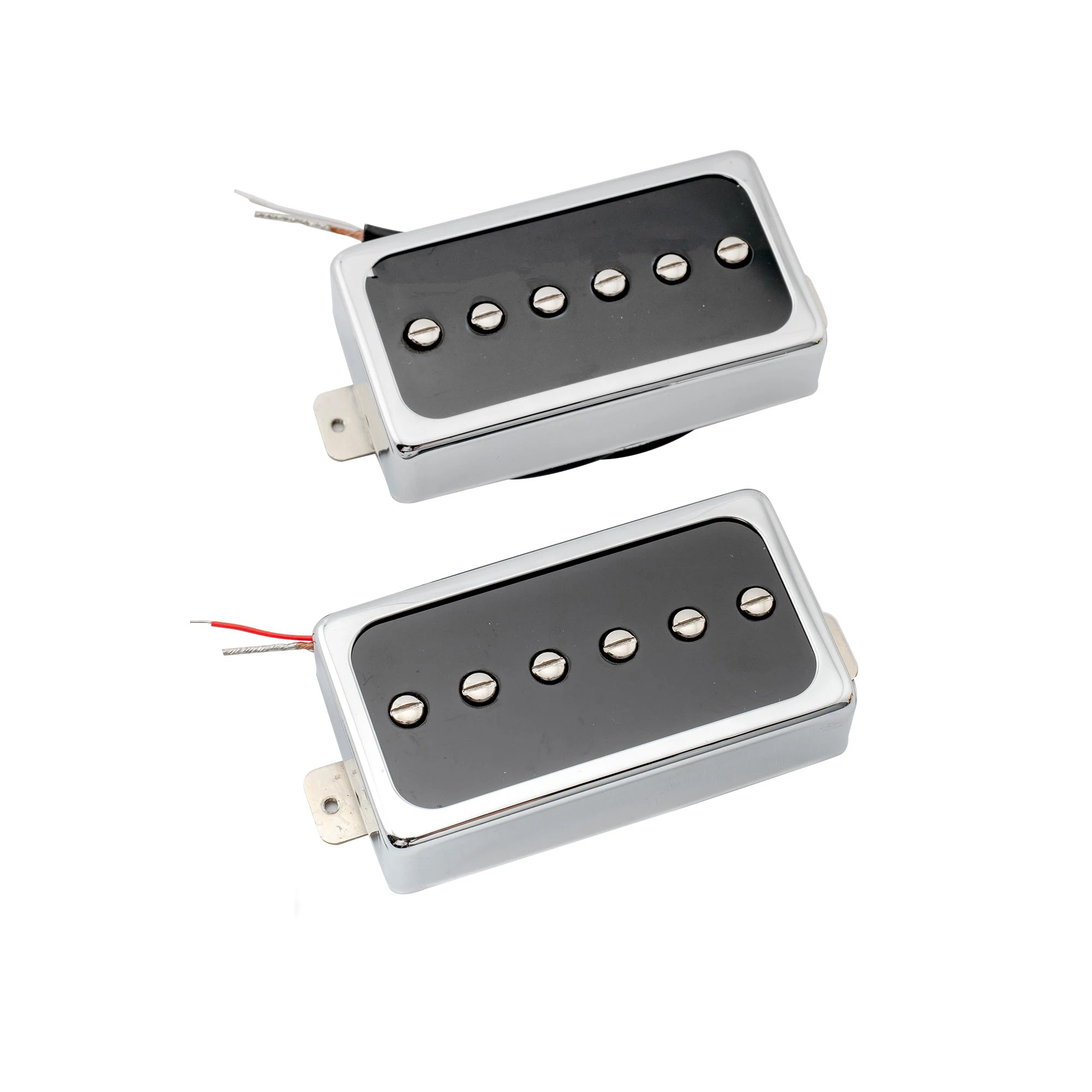 

Artec SHA66C Alnico 5 Splendor LP Single Coil Neck Bridge Pickups Set for Les Paul Style Electric Guitar, Chrome/Black