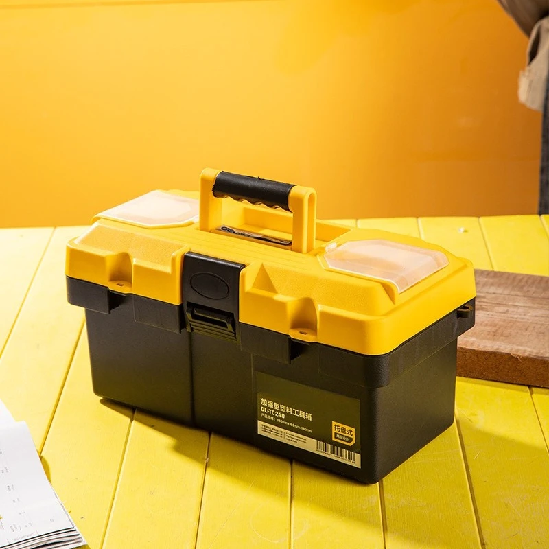 

141719 inch reinforced two-layer large plastic storage toolbox DL-TC240 270 290