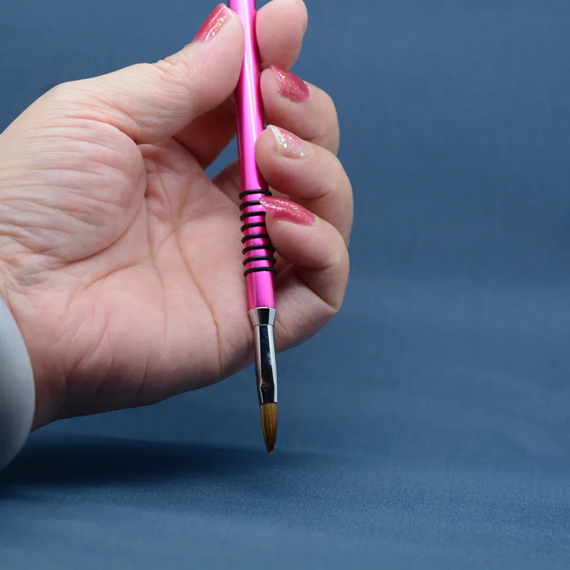 1pc prego cristal esculpido uv gel caneta manicure escova kit pintura da arte do prego 3d manicure desenhar pintura pe