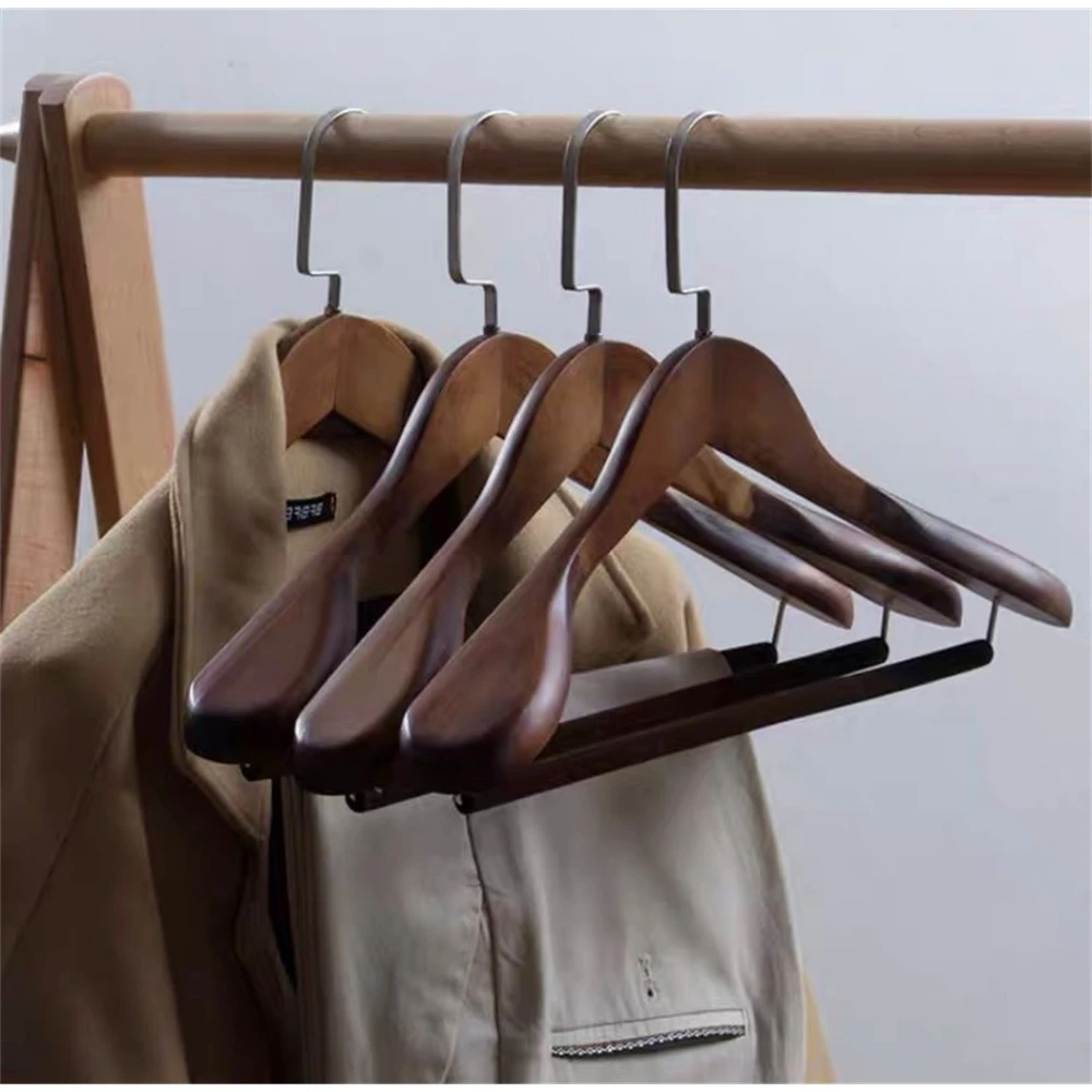 Hotel Clothing Hanger Solid Wood Large Hanger Household Cedar Hanger Suit Jacket Storage Hook Storage Bag Hanger