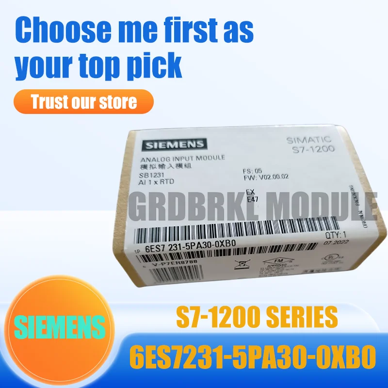 

New Original SIEMENS 6ES7231-5PA30-0XB0 6ES7 231-5PA30-0XB0 S7-1200 Analog Input Module