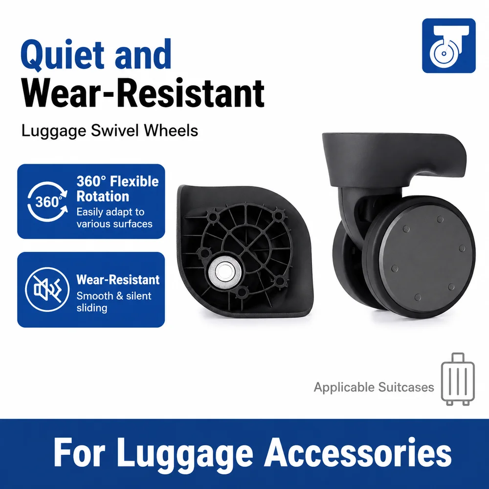 Universal Luggage Wheels For 90 Points Xiaomi 360° Swivel Caster Bracket Noise Reduction Smooth Replacement Roller Parts