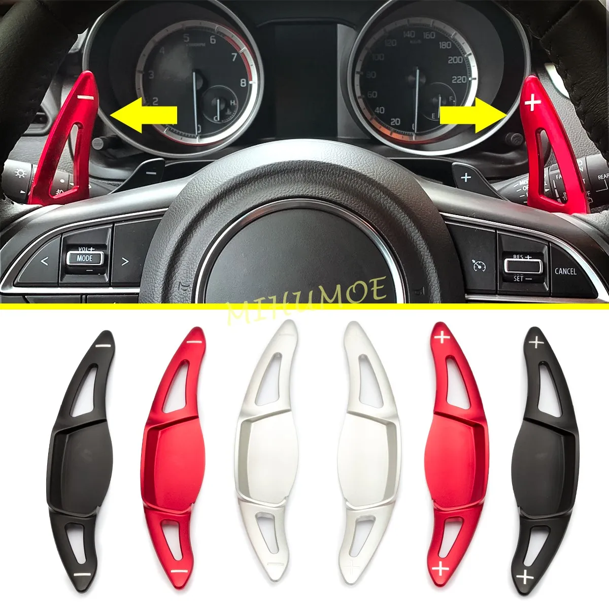 

Interior Steering Wheel Gear Shift Paddle Shifter Extension For Suzuki Vitara SX4 S-Cross Swift Sport Escudo Accessories