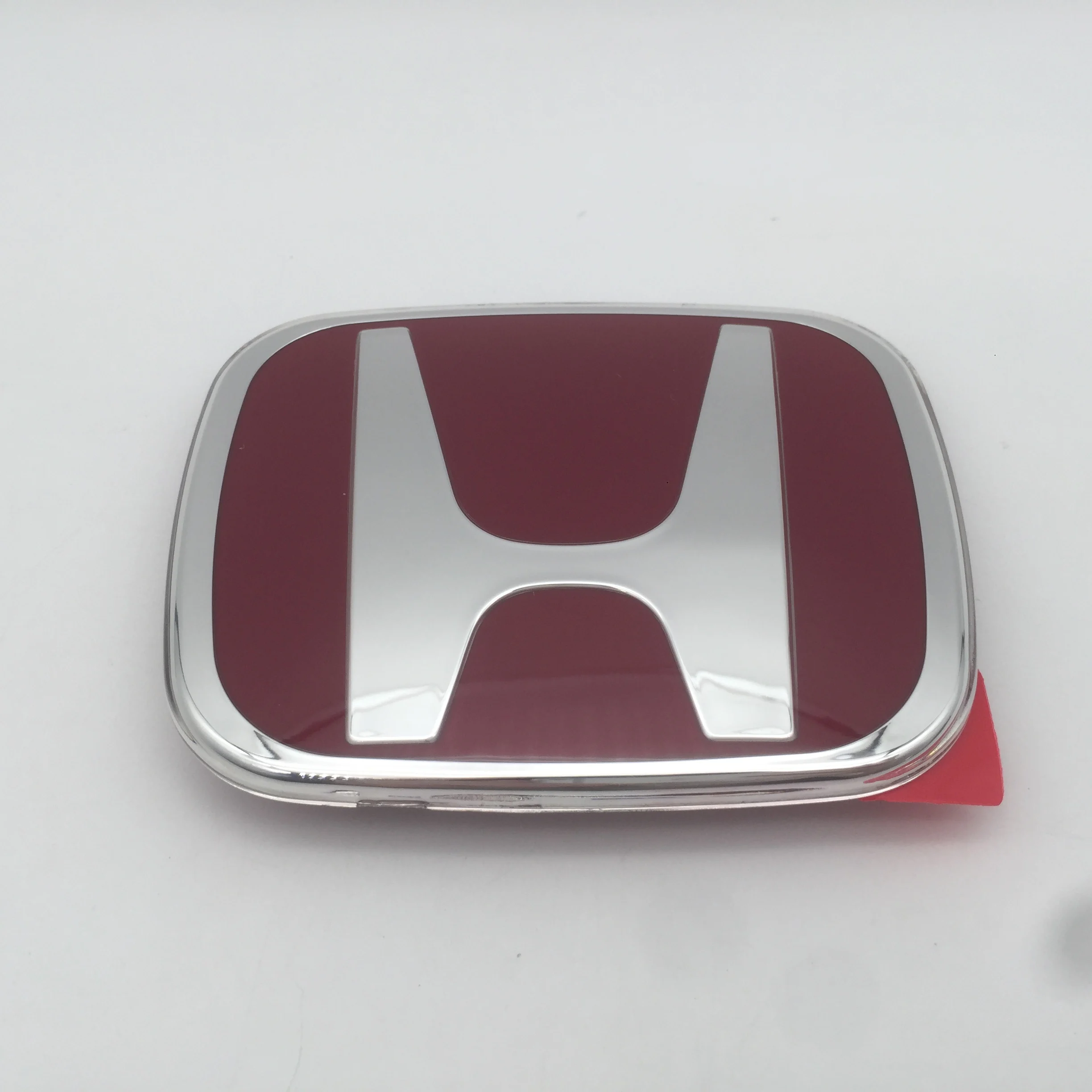 1pcs for HONDA red logoCar Front Hood Bonnet Emblem Rear Tail Bumper Trunk Steering Wheel Sticker Badge Styling auto Accessories