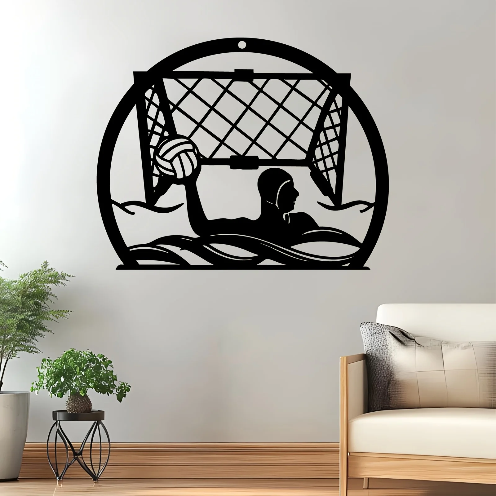 Dynamic Swimmer Metal Wall Art, Rust-Resistant Iron Statue Mural, Indoor Outdoor Sports Decor for Game Room Wall & Pool Fence