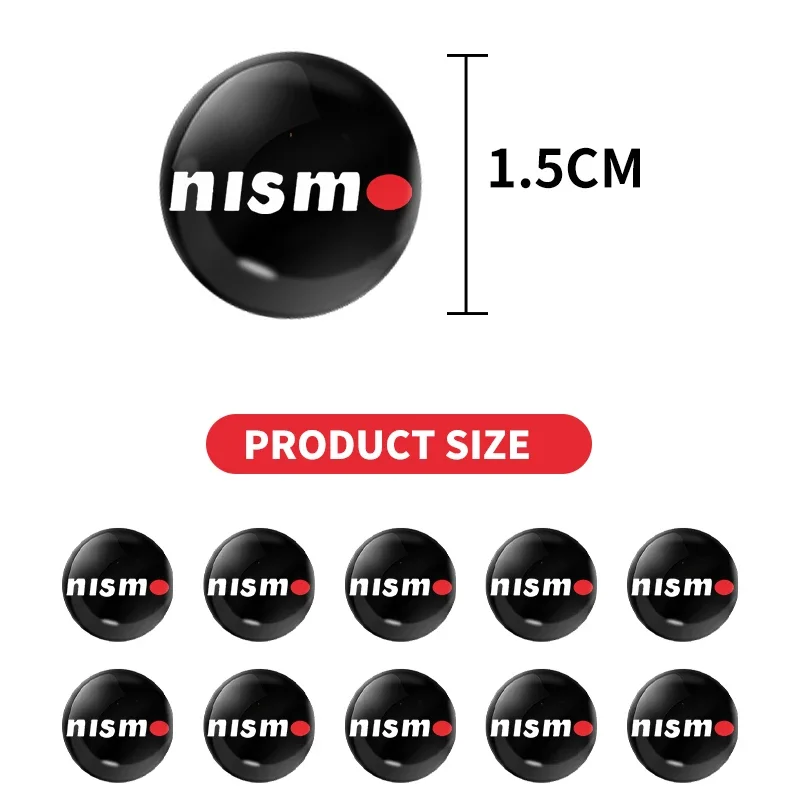 Car Door Keyhole Sticker Car Badge Key Sticker For Nismo Logo Emblem R34 GTR Nissan Tiida Sylphy Teana Note X-trail 1 2 Qashqa