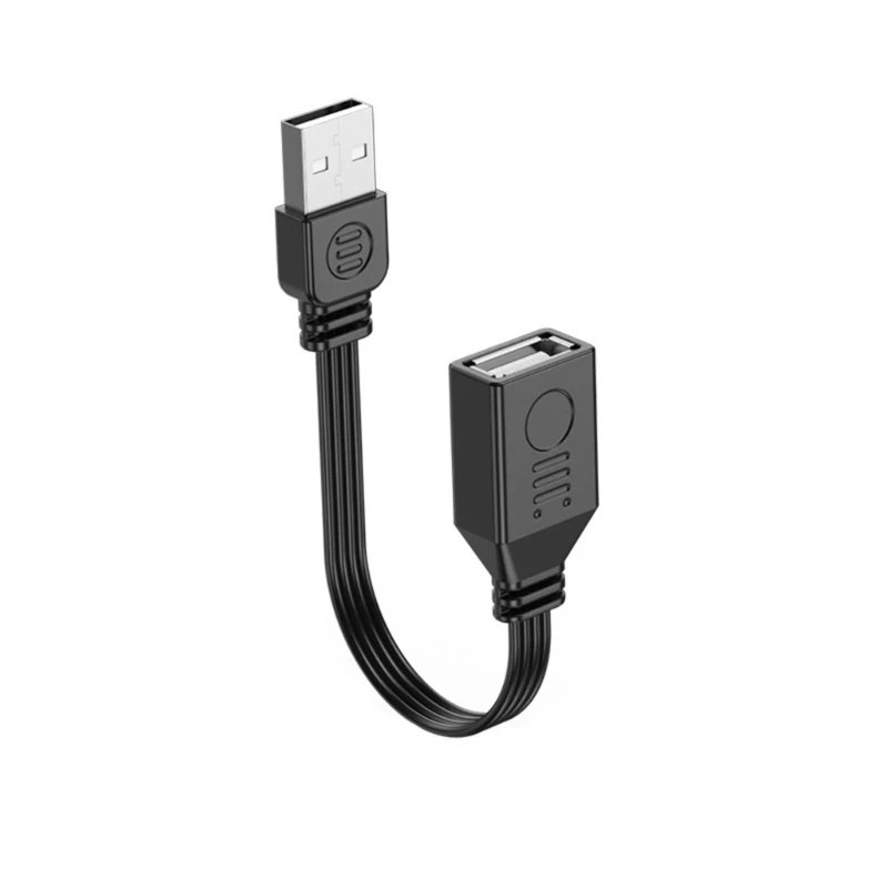 Usb 2.0 macho para fêmea extensão extensor transferência dados 480mbps curvo transporte da gota