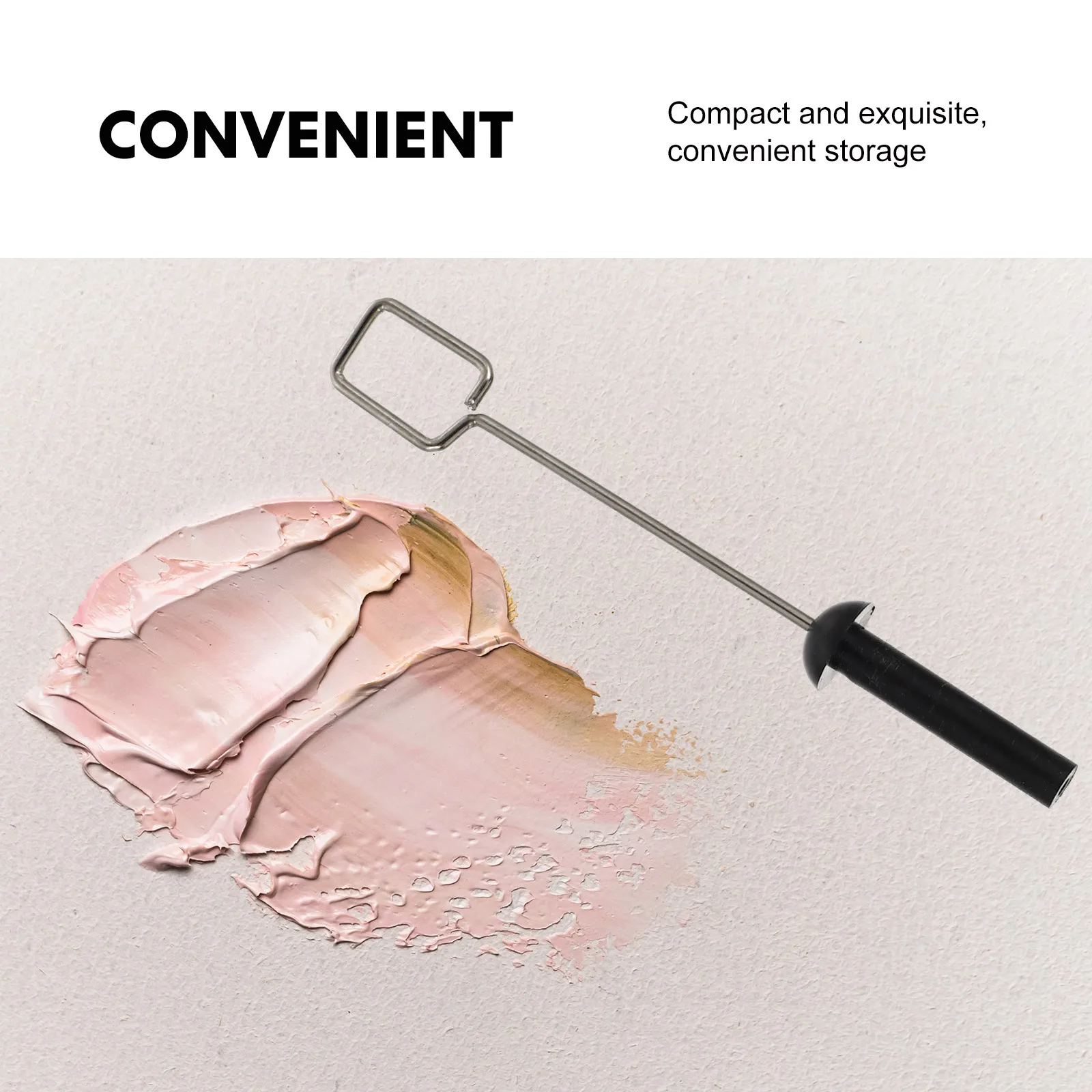 

20 Pcs Spiral Head of Agitator Portable Pigment Mixer Paint Artist Sticks Stainless Steel Pigments Mixing Tool Hair Coloring